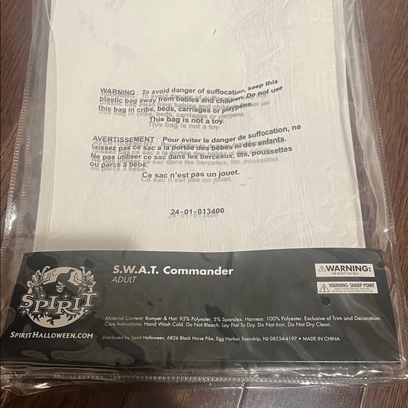 Spirit Black S.W.A.T. Costume- Sz XS - Picture 10 of 11